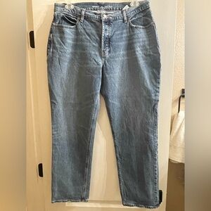 Old Navy High-Rise Button Fly Slouchy Straight Jeans Sz 14